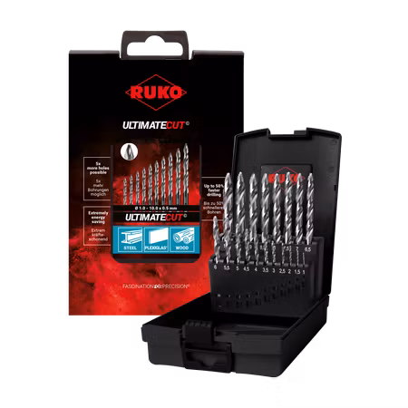 RUKO Ultimatecut Spiralborr Flowstep 1-10 mm