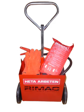 Heta arbeten kärra Litium kompl. 2 x 6L 27A 233B 40 F ABF Li-Ion + filt & handskar