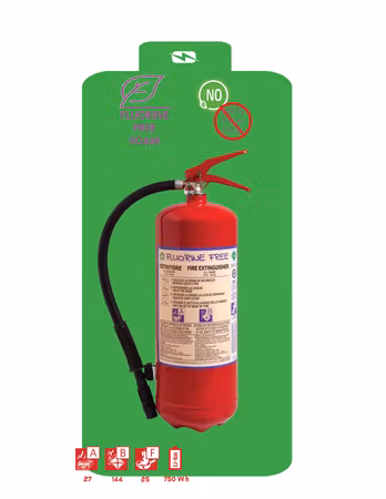 EMME Brandsläckare ABF Skum + Lithium släckare 6L (100% PFAS fri)