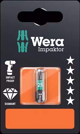 867/1 IMP DC TX 40 x 25 mm SB Torx-Bits, Impact 867/1 IMP DC 1 x TX 40x25;