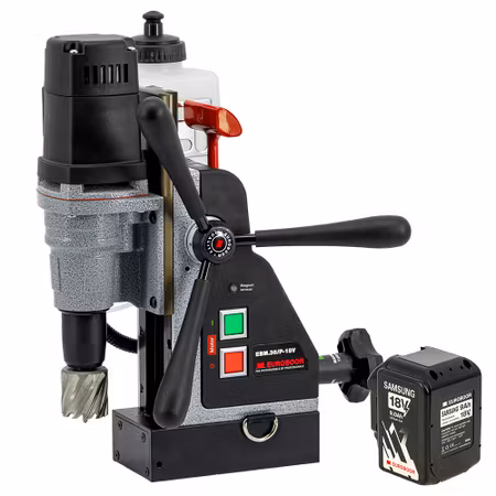 Euroboor Magnetborrmaskin 18V-9Ah(2 batterier 1 laddare)