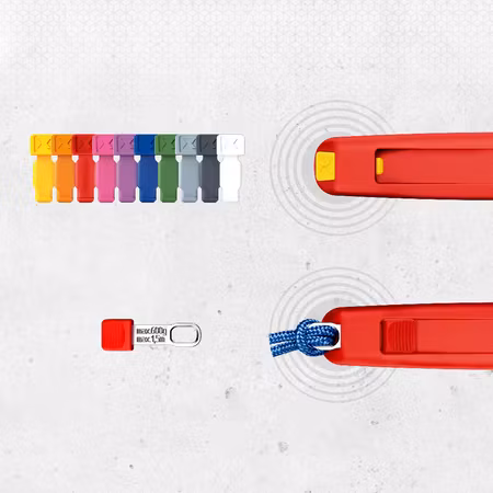 KNIPEX ColorCode Clips Color mix 1 (10 pieces) 21 mm