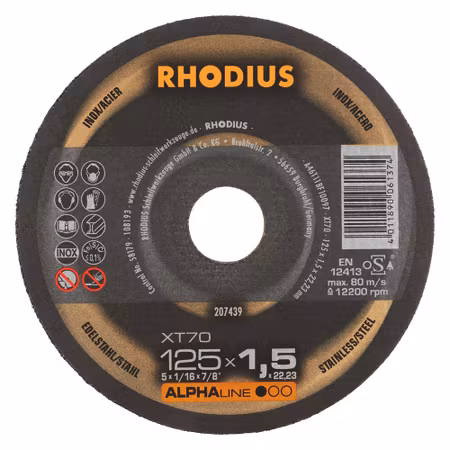 RHODIUS XT70 125x1,5x22,23 (10 pack