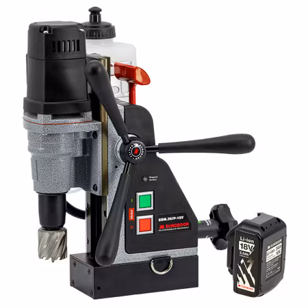 Euroboor Magnetborrmaskin 18V-5Ah(2 batterier 1 laddare)