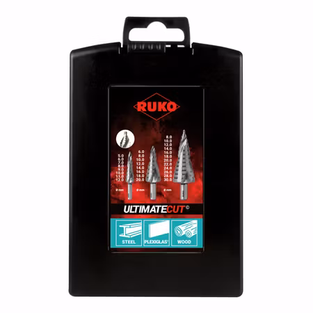 RUKO Stegborrset 5-30 mm. Flowstep