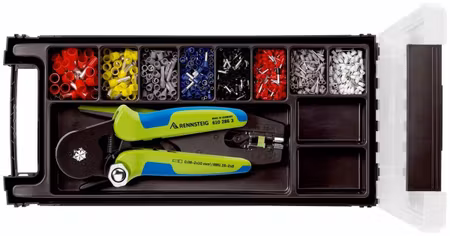RENNSTEIG Assortment box tools/ferrules version 2
