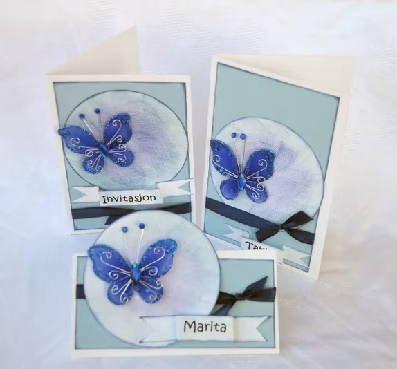 Simple personalised place cards without images/ Enkle personlige bordkort uten bilde
