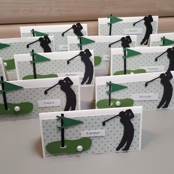 Simple personalised place cards without images/ Enkle personlige bordkort uten bilde