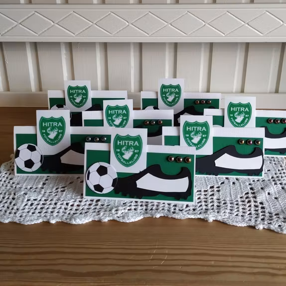 Simple personalised place cards without images/ Enkle personlige bordkort uten bilde