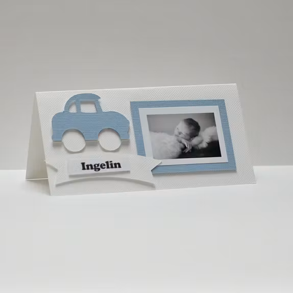 Personal place cards with images/ Personlig bordkort med bilde
