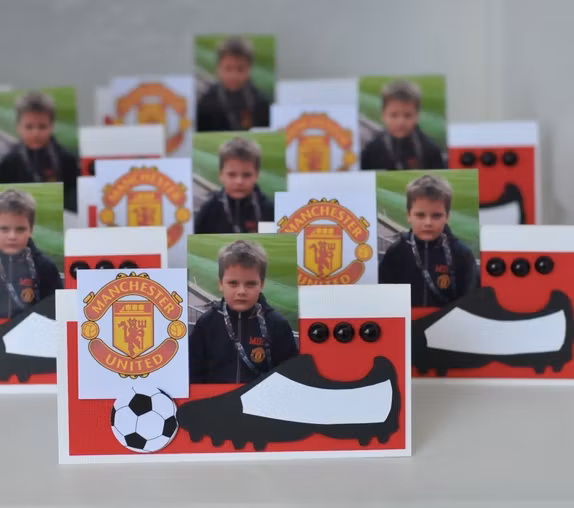 Personal place cards with images/ Personlig bordkort med bilde