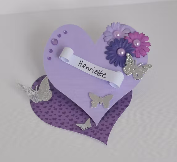 More complicated place cards/ Mer kompliserte bordkort
