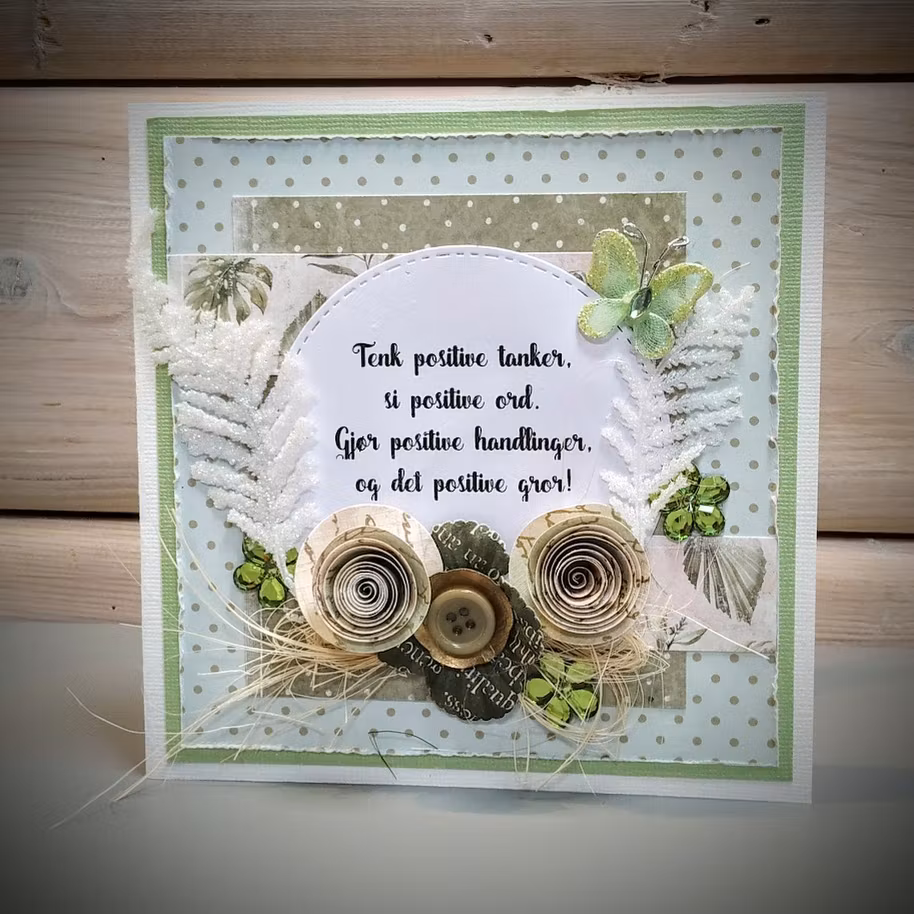 Kort med norsk tekst