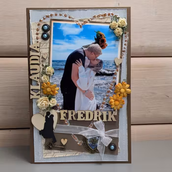 Personlig designet kort 21x15 cm