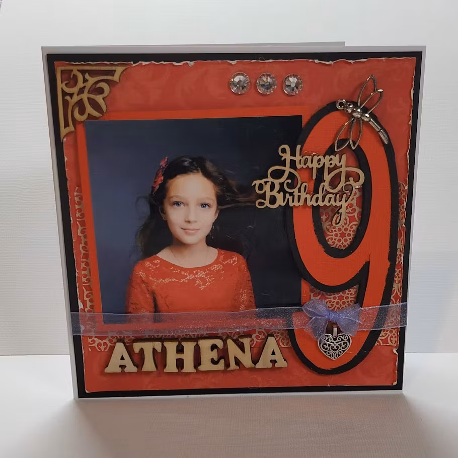 Personlig designet kort 15x15 cm