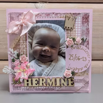 Personlig designet kort 15x15 cm