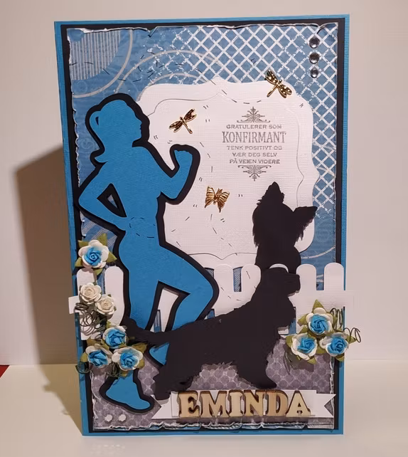 Personlig designet kort 21x15 cm