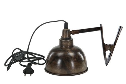 Lampa i med klämma antikfärg