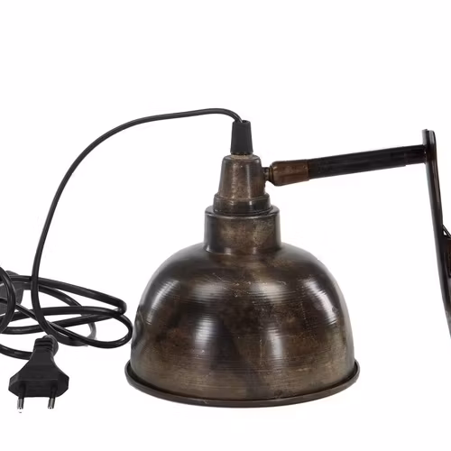 Lampa i med klämma antikfärg