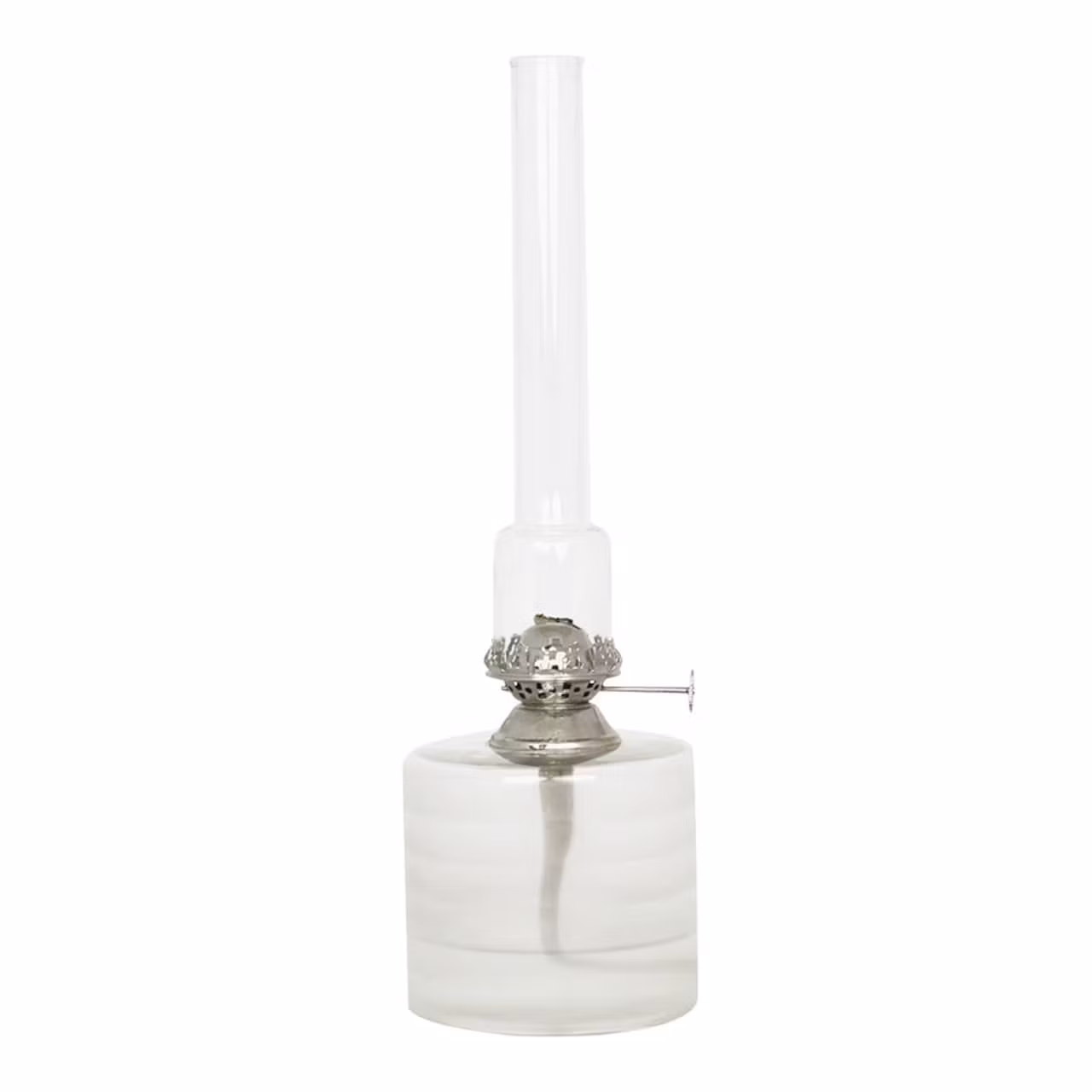 Fotogenlampa glas, rak, frostad