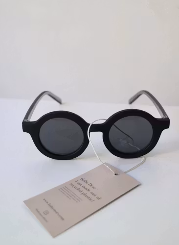 Solglasögon vuxen - rund - BabyMocs Black