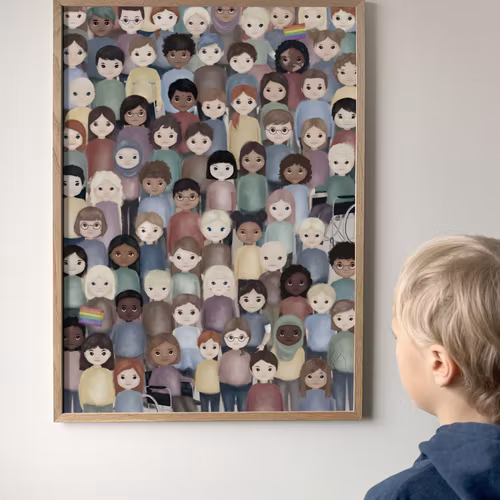 Poster - Alla är vi olika