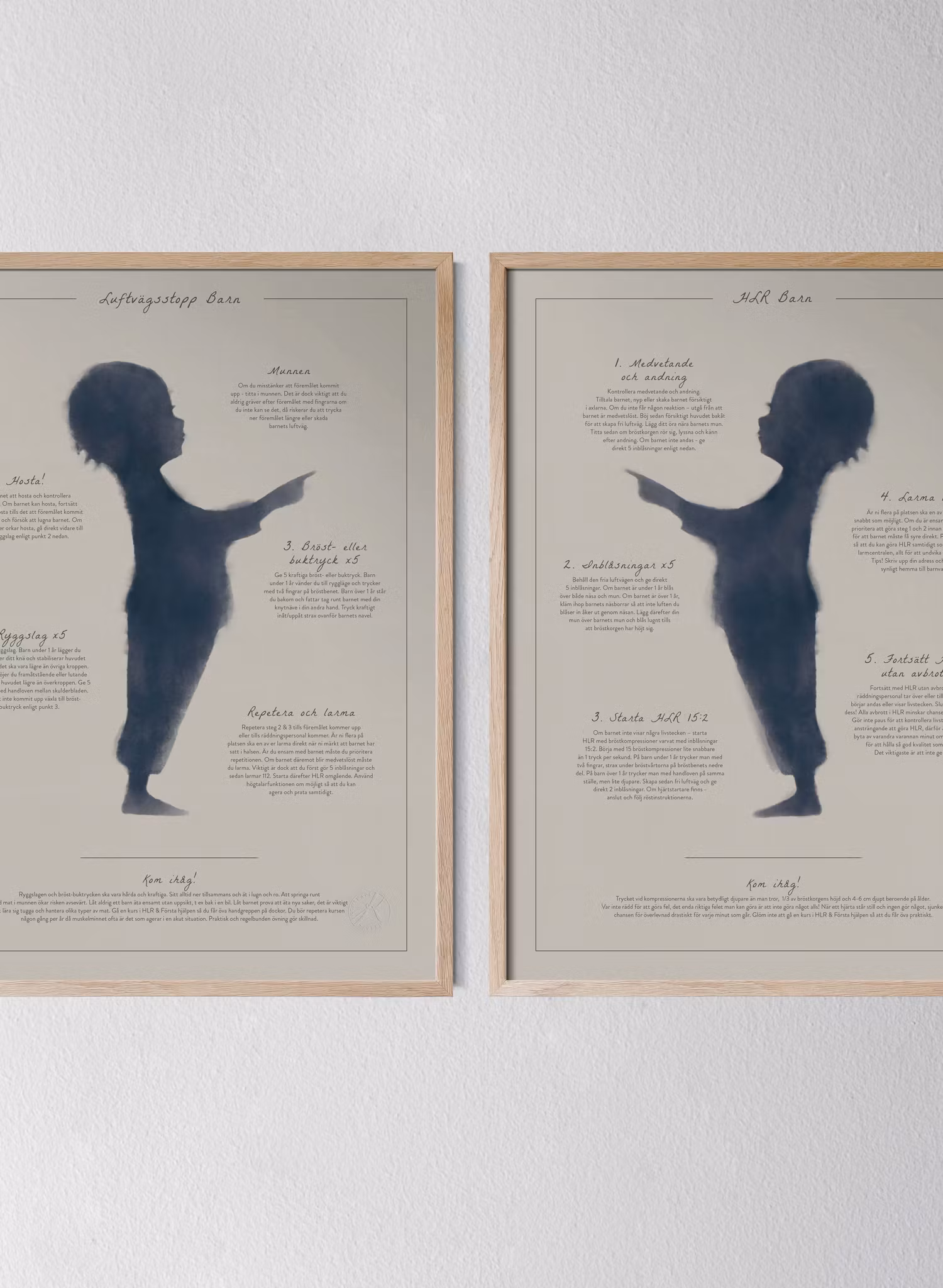 Poster - HLR & Luftvägsstopp - Adele & Philip