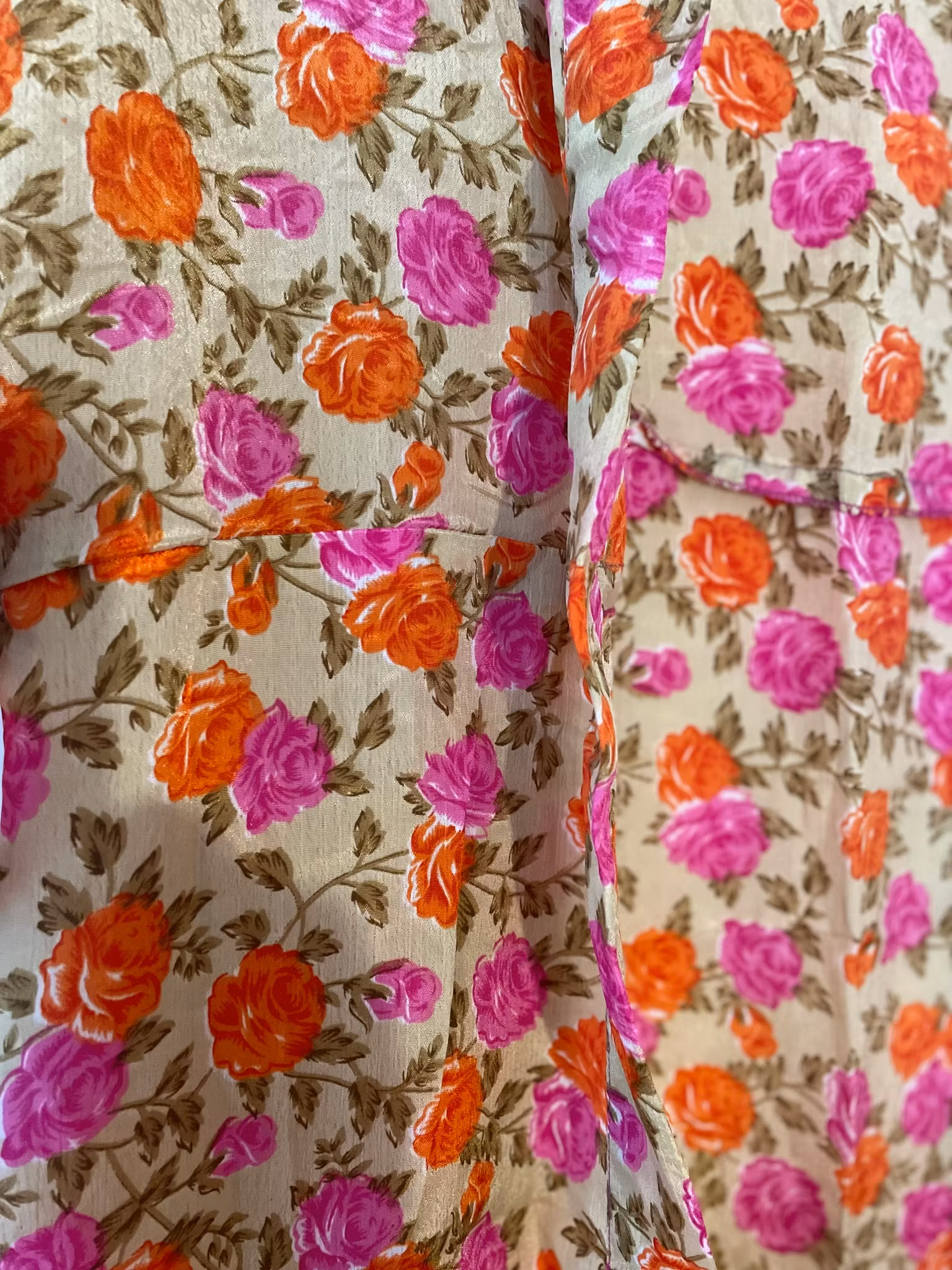 Kimono - Rosa blommor