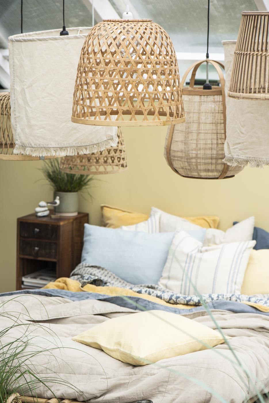 Quiltad vintage pläd - beige