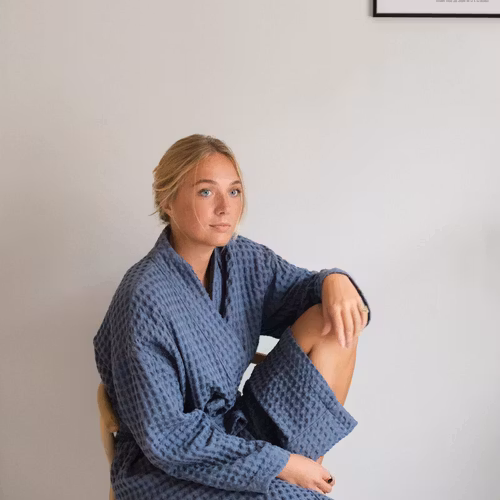 Morgonrock från organic company - blå