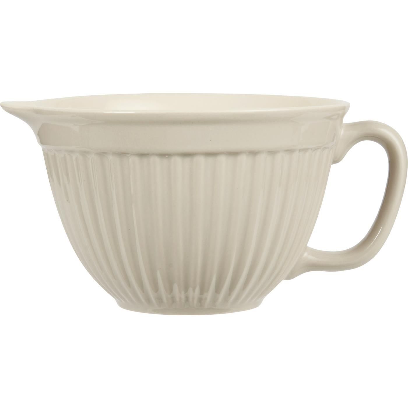 Beige vispskål i porslin