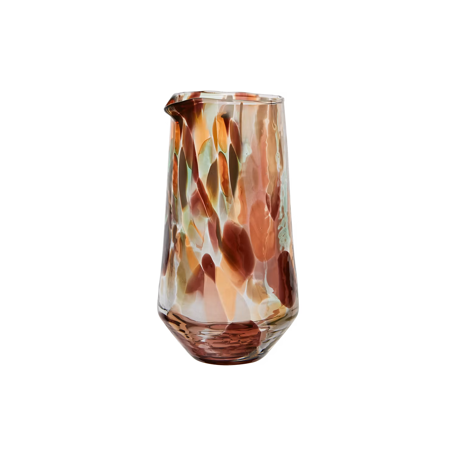 Glaskanna melerat glas
