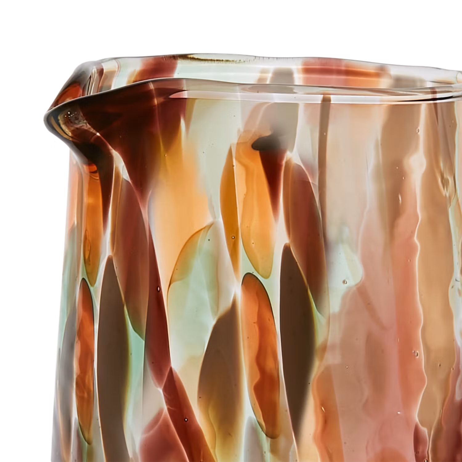 Glaskanna melerat glas