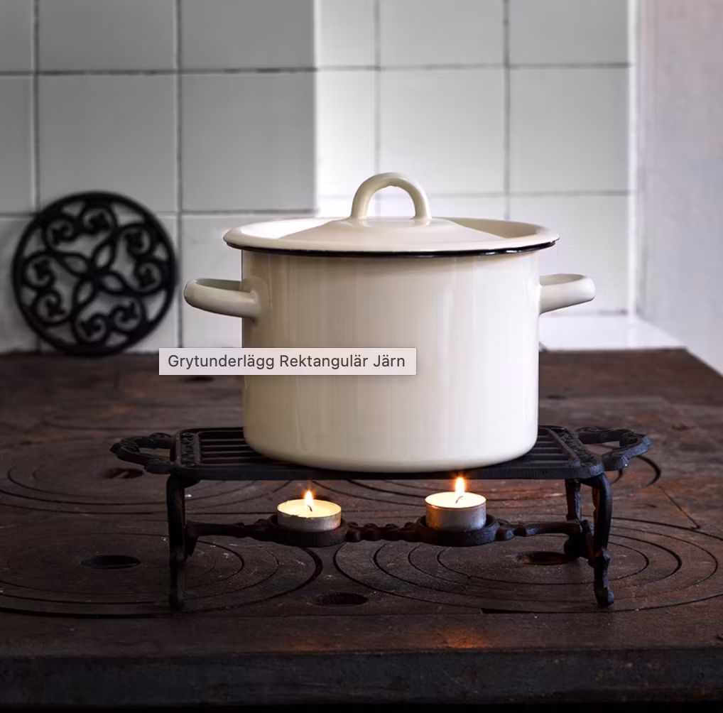 Underlägg med plats för värmeljus - rektangulärt