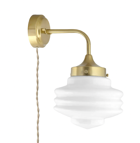 Vägglampa i mässing