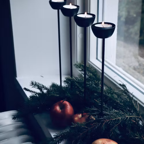 Adventsljusstake för värmeljus
