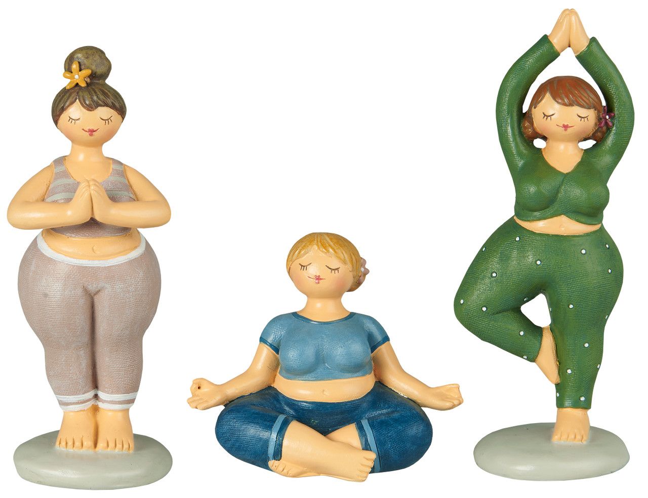 Yoga kvinnor - söta figurer
