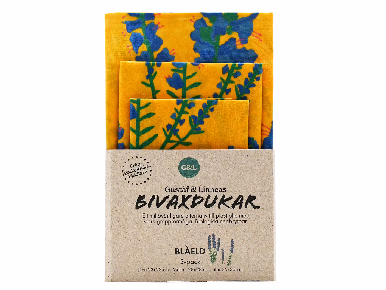 Bivaxduk Blåeld 3-pack