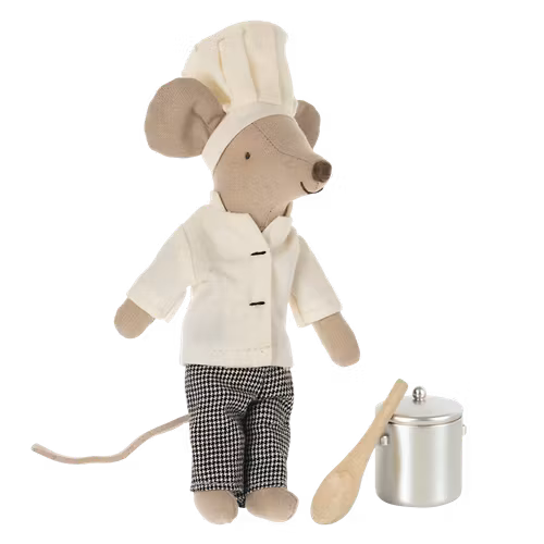 Chef mouse med soppgryta och sked