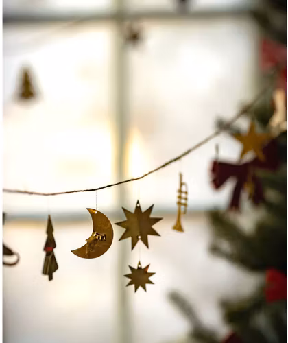 Ornament girlang i mässing