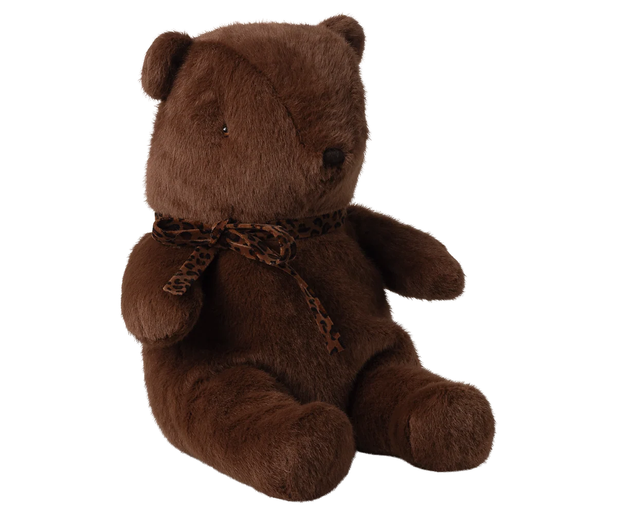 Nalle med vintagekänsla, brun - Mellan