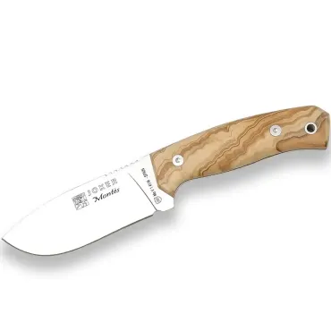 Joker Montes jaktkniv 10,5 cm – handgjord allroundkniv i olivträ med full tång