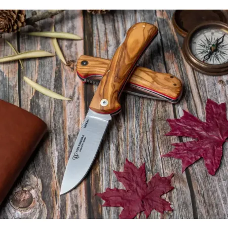 Cudeman Pandora 389-L jaktfällkniv 8 cm – Böhler N690Co & olivträ