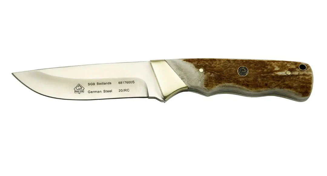 PUMA SGB Badlands Jaktkniv Hjorthorn – Fastbladskniv | Jaktgiganten