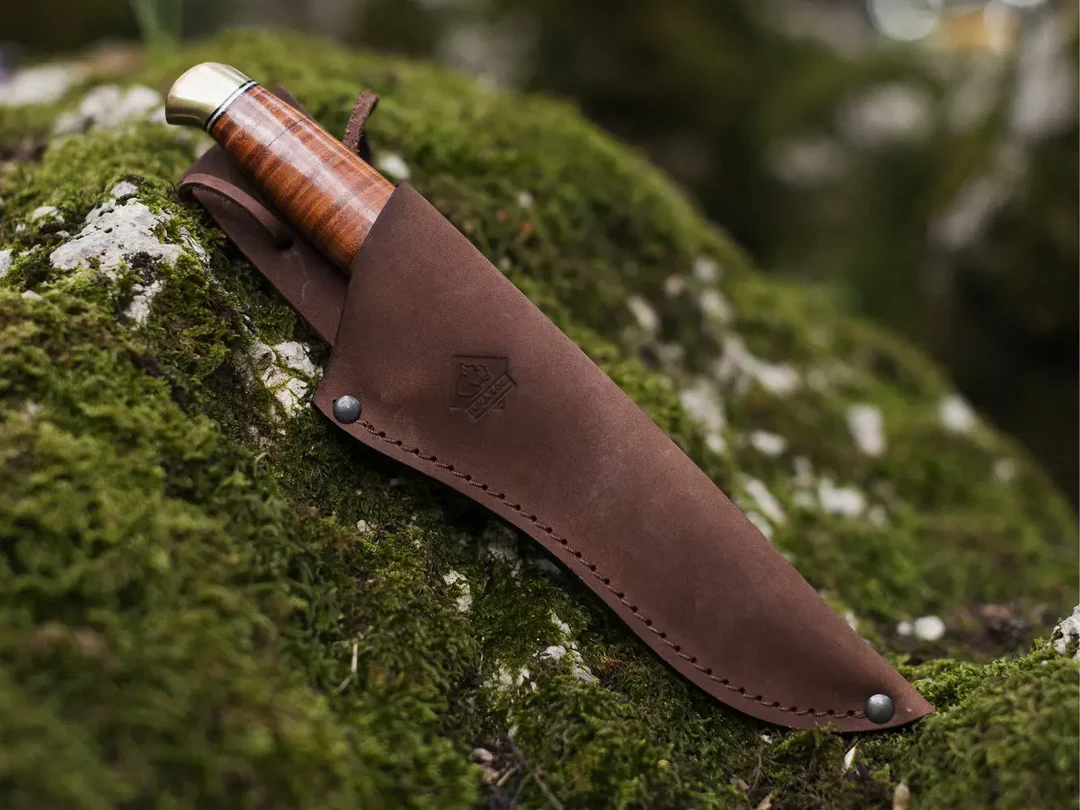 PUMA SGB Buffalo Hunter Jaktkniv – Clip Point & Läderhandtag | jaktgiganten