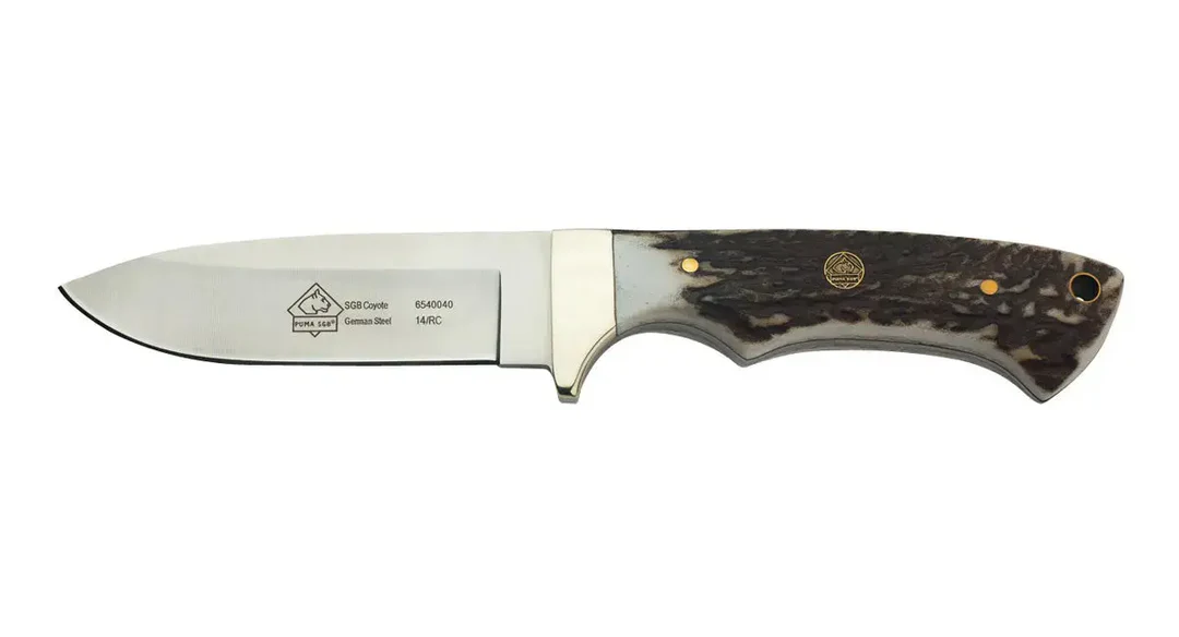 PUMA SGB Coyote Jaktkniv i Hjorthorn – Fastbladskniv | Jaktgiganten