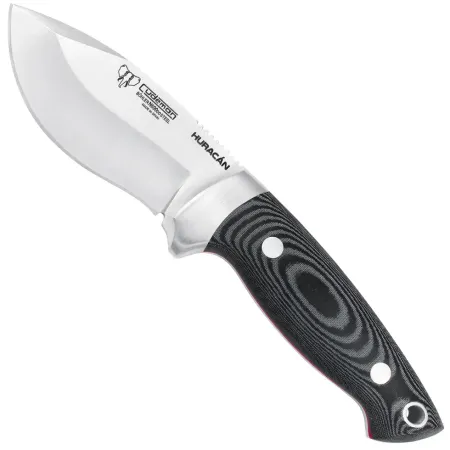 Cudeman Huracán jaktkniv 9 cm – Böhler N695 & svart micartaskaft