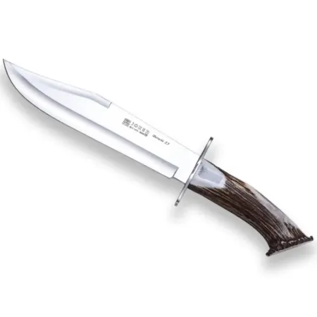 Joker Bowie Stag Horn Crown jaktkniv 25 cm – stor bowiekniv i hjorthorn med krona