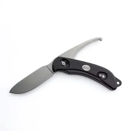 EKA SwedBlade G6 Black – jaktkniv 9,5 cm med buköppnare, isärtagbar