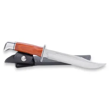 Buck 120 General Heritage jaktkniv 19 cm – bowie med cocobolohandtag och läderslida